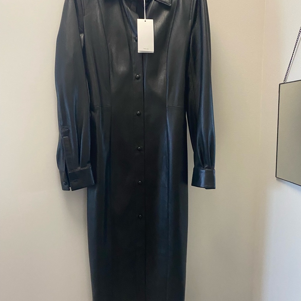 Hugo Boss Leather Vegan Dress